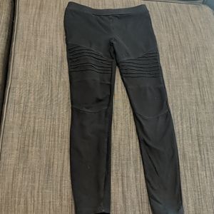 Black Moto style Leggings